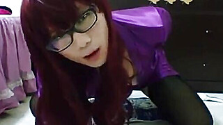 Amateur Asian CD getting off