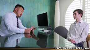 Dakota Lovell flaunts his extra qualification and sucks Zen Goken cock