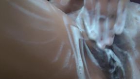 Indian Woman Fingering on Bathroom with Toys