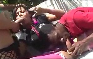 Black guy seduced by 2 ts sluts