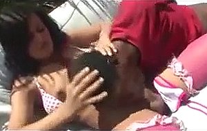 Black guy seduced by 2 ts sluts