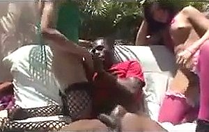 Black guy seduced by 2 ts sluts