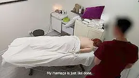 Hot Redhead Trophy Wife Came Back Just For A Massage, She Says, But We All Know That Its Not True! With Leo Kim
