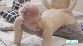 Pink Haired Twink Oliver Gets His Ass Spanked And Drilled By Hung Boy Logan