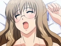 Hot blonde anime teen getting rammed