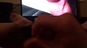 Jerking off watching my bud