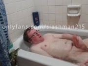 Watch Me Jerk Off In The Bath Tub To Completion With A New Toy