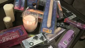 Blindfolded blonde babe gets cum in her mouth