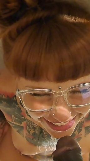 Pissy BBC Blowjob!! Pee and Spit Play