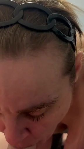 Really Sloppy BJ and He Cums so Much Lately! Sorry I Had to Swallow Right Away and Wipe My Chin off I Really Dont Want to