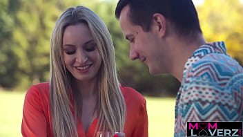 Step mom Micky Muffin sucks stepson's cock