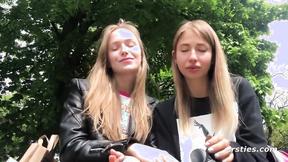 ”Ersties: Sexy Blonde Girls Enjoy Lesbian Sex Together”