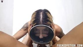 4K Semen dive mask bathtub Ashley Rose wetlook open eyes blowjob 798