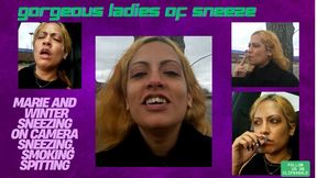 GORGEOUS LADIES OF SNEEZE MARIE VS WINTER THE EPIC SNEEZING SHOWDOWN MARIE VS WINTER