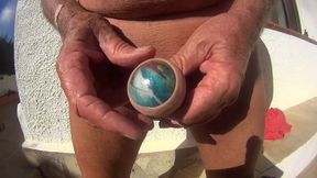 Two balls and pee one out