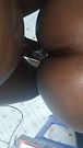 Ebony girl taking backshots creamy