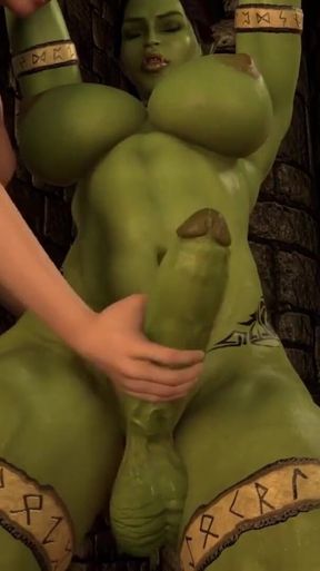 Milking a Thick Shemale Ork