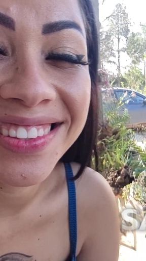 Vicky was very horny and came to cum with the couple. I came in her pussy and she swallowed all the cum.