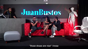 Porn legend Nacho Vidal teaches how to have a threesome with two beautiful whores in Juan Bustos Show