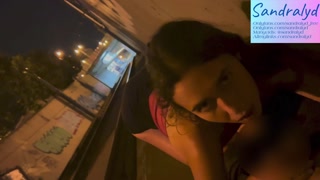 public blowjob next to the tram