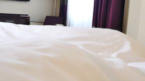 Boy Girl Fuck in Hotel Bed with cum over my pussy