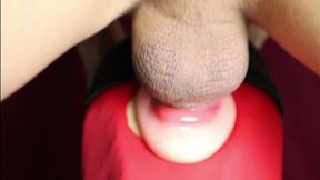 Deep Throating Beauty Gives Best Blowjob with Big Cock