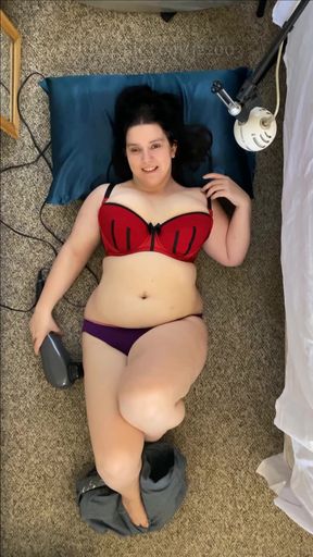 Quick and Sneaky Orgasms - Powerful Massager - Denim Jeans, Bra, and Panties