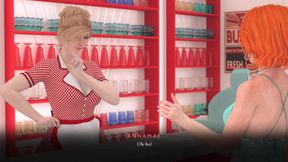Adorable little peach teased in French adult game
