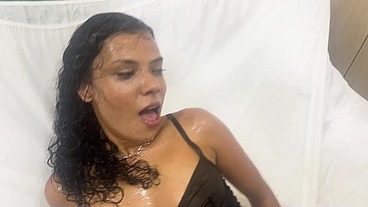 Amateur extreme vol 3 with Vitoria Beatriz and OB Slave Nat playing with puk&, drinking piss and get manhandled POV style