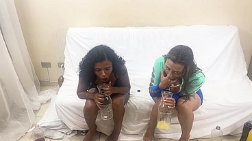Amateur extreme vol 3 with Vitoria Beatriz and OB Slave Nat playing with puk&, drinking piss and get manhandled POV style