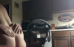 Cheating mom rides neighbor in kitchen