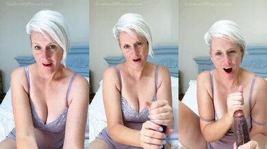 Hot milf mom teases her BBC while JOI drives her wild