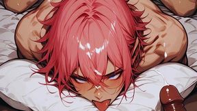 cute femboy loves big dicks shoved inside and deep in her beautiful, oily ass