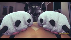 Furry Hentai - POV Fox X Kittycat Blowjob and Fucked