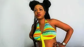 African Casting - Curvy Afro Slut Expertly Guzzling The Big Dick Agent