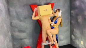 S Womans Halloween Chun-li Cosplay,teasing Them With Her Thighs And Hoot Job