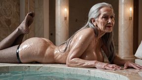Old Sexy Woman Gangbang Sauna and Pool Ai Vol2
