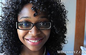 Ebony banks sucking and fucking a big black cock