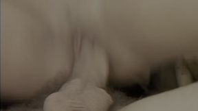 2 Cocks Cum on This Beautiful Slut's Face