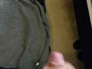 Young Dude Records His Massive Cumshot