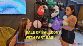 SALE OF BALLOONS WITH FART GAS - MISTRESS SASHA - FULL VERSION IN FULL HD - NEW JULY 2025
