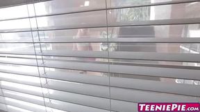 Petite blonde chick Piper Perri railed by neighbors big cock