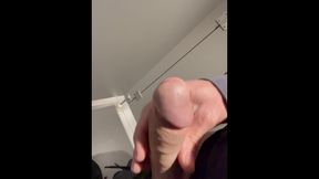 jerking off int the office toilet