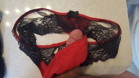 Everyone seems to like watching daddy jack off with my panties!