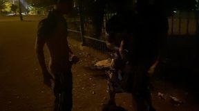 bareback latin gay sex in the street square