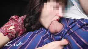Stepmom, let me cum! Fascinating blowjob, hot semen in closed mouth! - Amateur Lanreta
