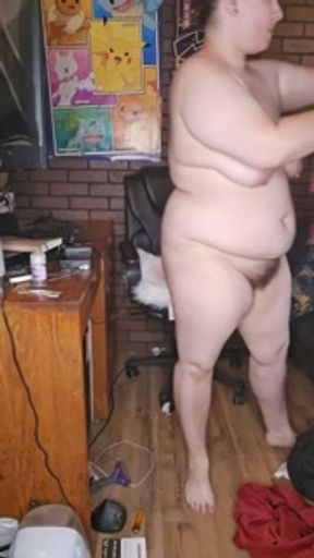 BBW Big Tits Tiny Skirt Try On