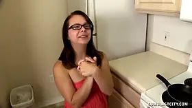 Naughty Teen Morning Handjob