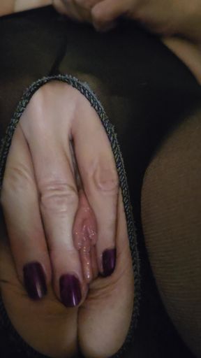 Good Girl Sucks Hubby's Cock and Masturbates