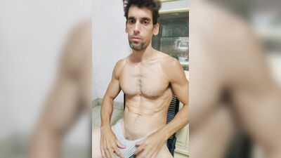 Good cumshot on the seat in front of the computer